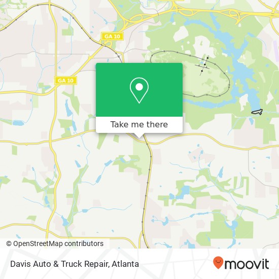 Mapa de Davis Auto & Truck Repair