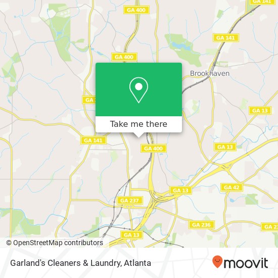 Mapa de Garland's Cleaners & Laundry