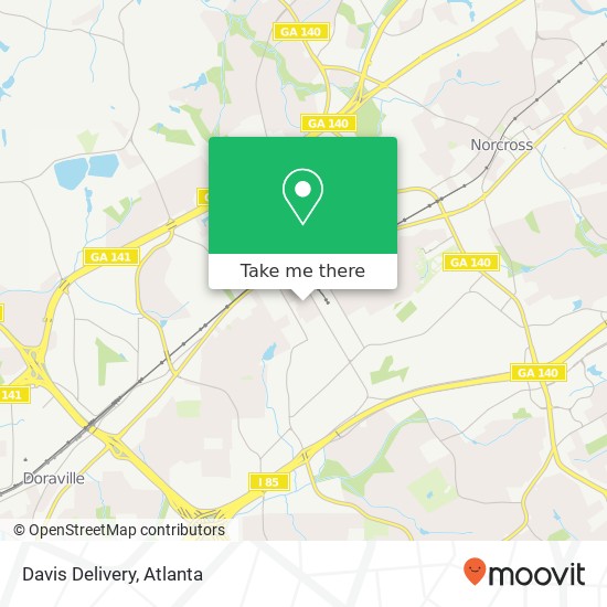 Mapa de Davis Delivery