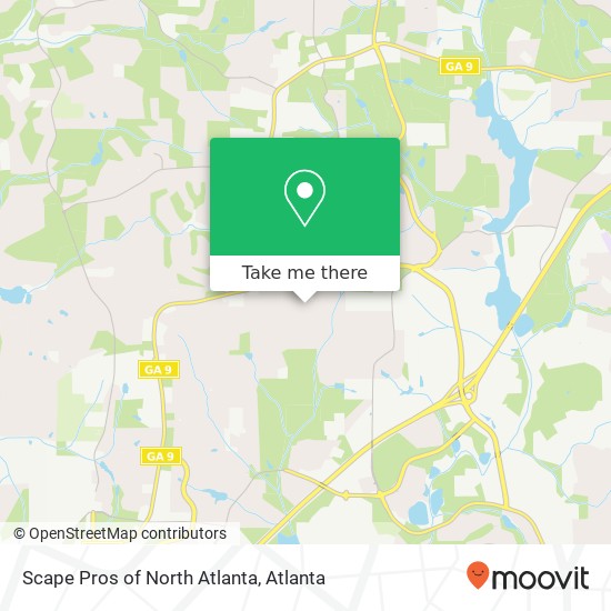 Scape Pros of North Atlanta map