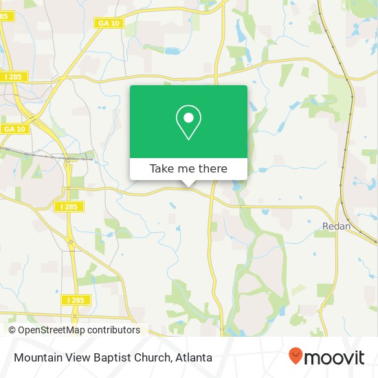 Mapa de Mountain View Baptist Church