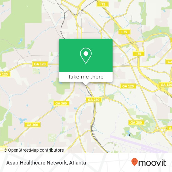 Mapa de Asap Healthcare Network