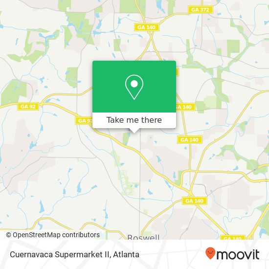 Cuernavaca Supermarket II map