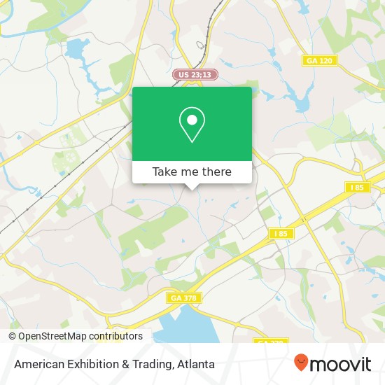 Mapa de American Exhibition & Trading