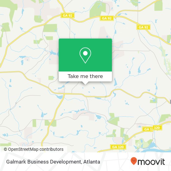 Mapa de Galmark Business Development