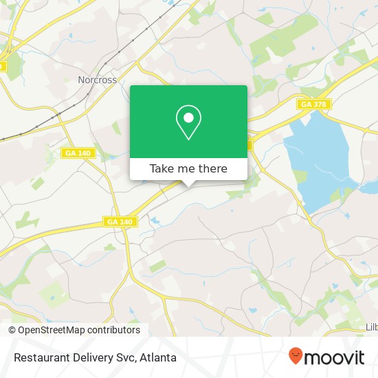 Mapa de Restaurant Delivery Svc