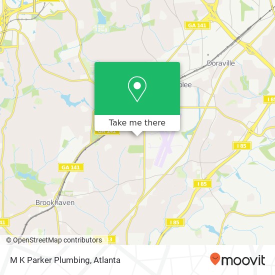 M K Parker Plumbing map