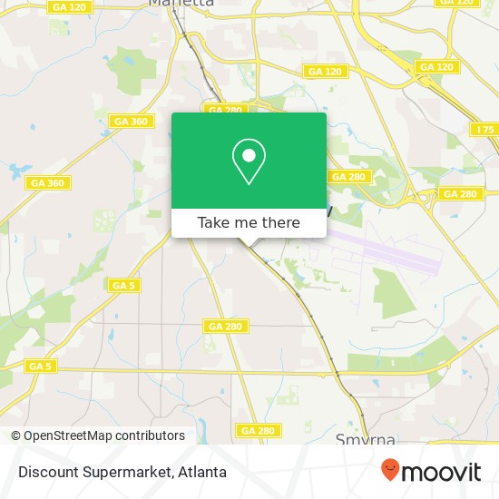 Mapa de Discount Supermarket