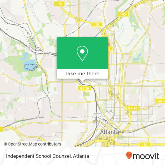 Mapa de Independent School Counsel