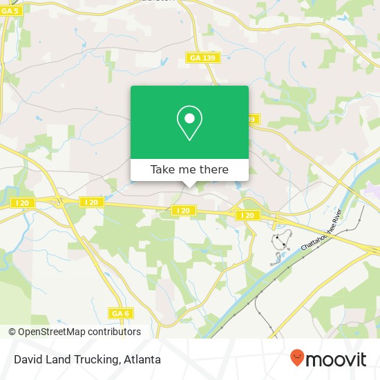 Mapa de David Land Trucking