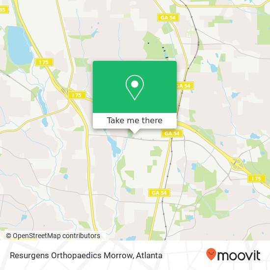 Mapa de Resurgens Orthopaedics Morrow