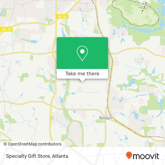 Specialty Gift Store map