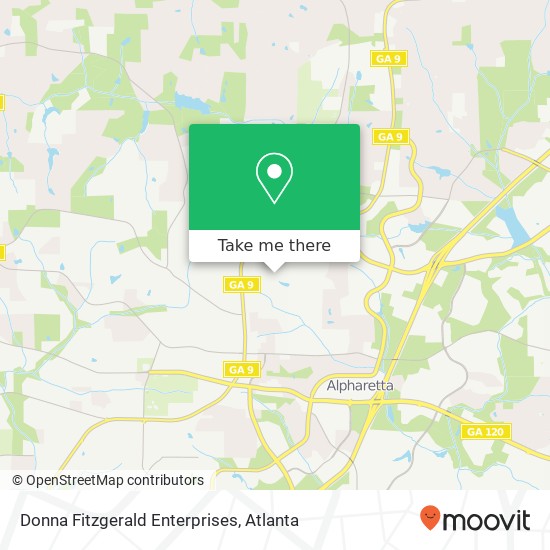 Mapa de Donna Fitzgerald Enterprises