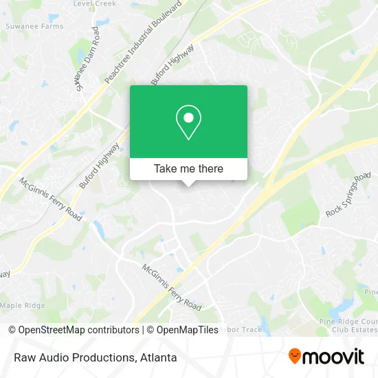 Raw Audio Productions map