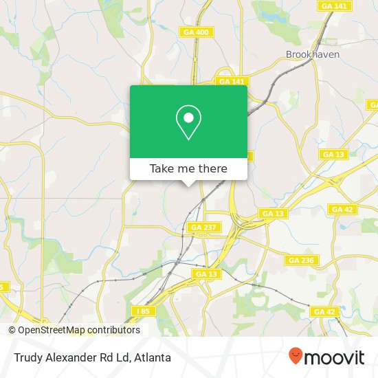 Trudy Alexander Rd Ld map