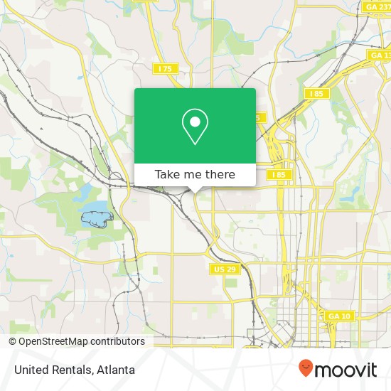 United Rentals map