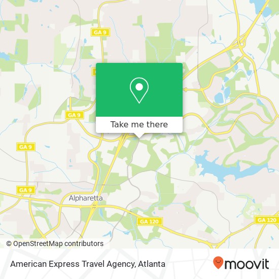 Mapa de American Express Travel Agency