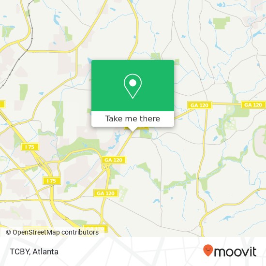 TCBY map