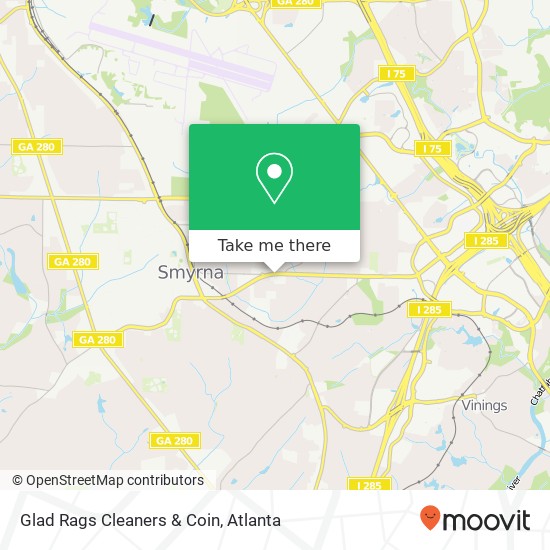 Glad Rags Cleaners & Coin map