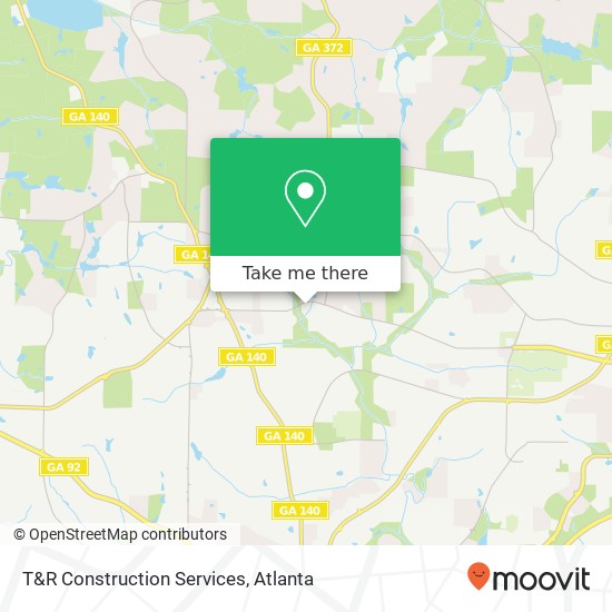 T&R Construction Services map