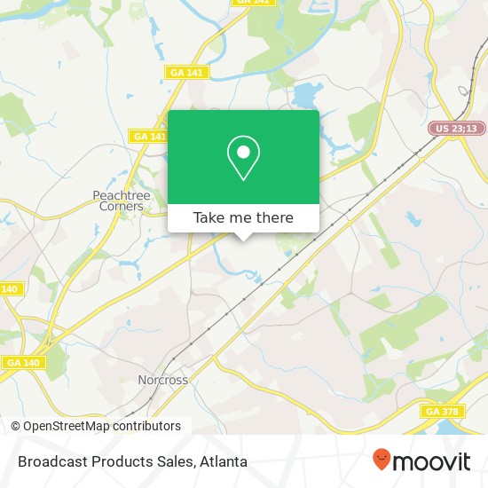 Broadcast Products Sales map