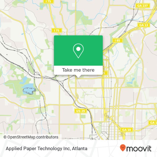 Mapa de Applied Paper Technology Inc