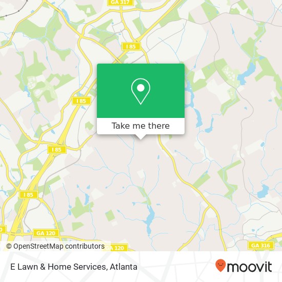 Mapa de E Lawn & Home Services