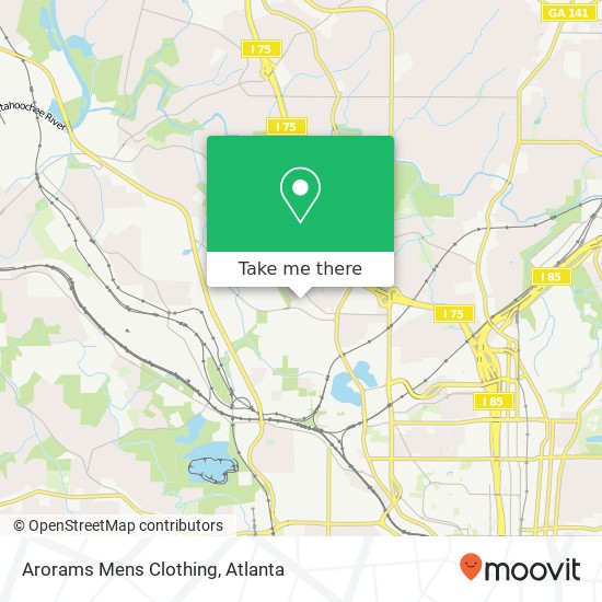 Mapa de Arorams Mens Clothing