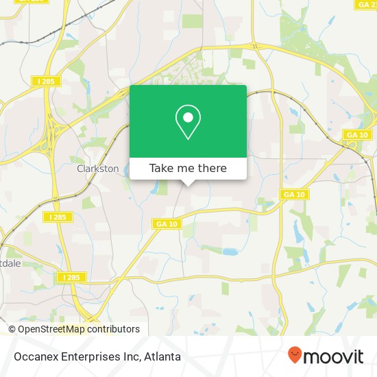 Occanex Enterprises Inc map