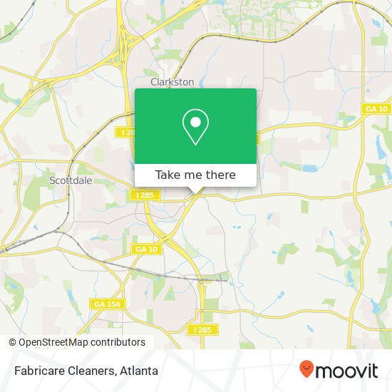 Fabricare Cleaners map