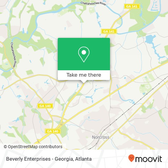 Mapa de Beverly Enterprises - Georgia