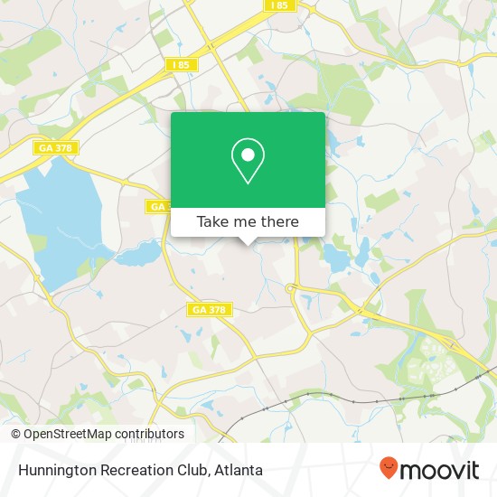 Hunnington Recreation Club map