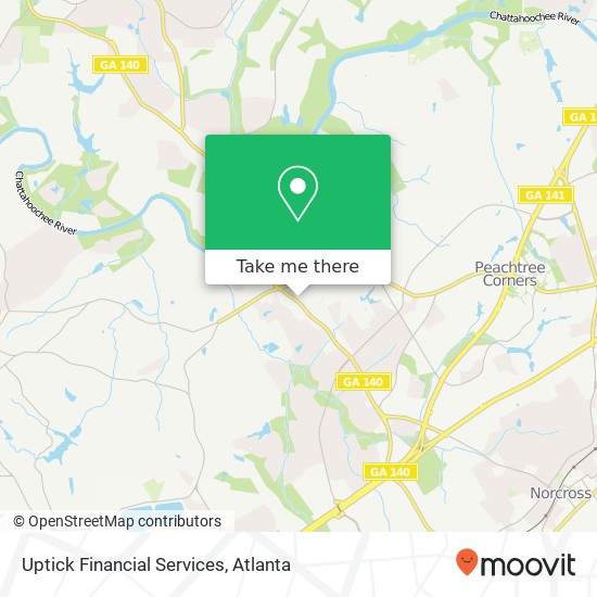 Uptick Financial Services map