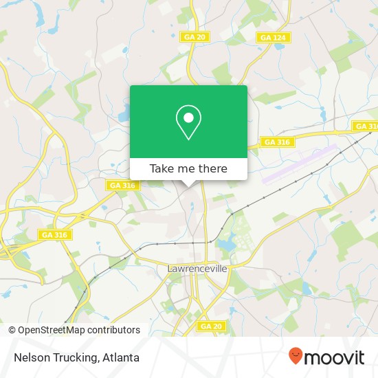 Nelson Trucking map