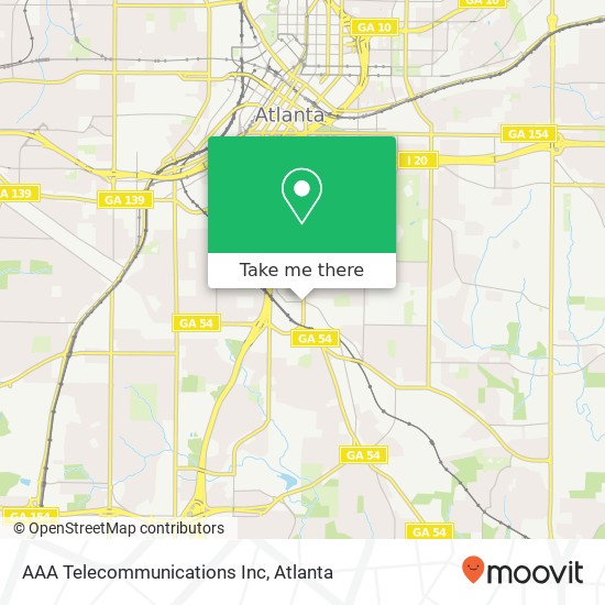 AAA Telecommunications Inc map