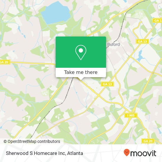 Sherwood S Homecare Inc map