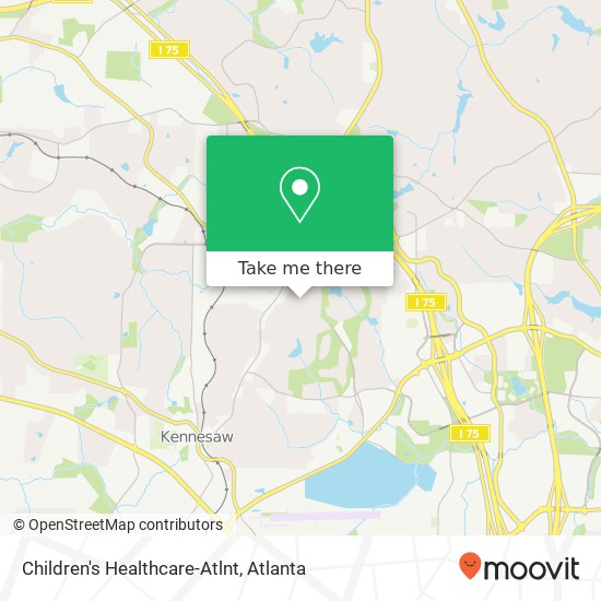 Children's Healthcare-Atlnt map