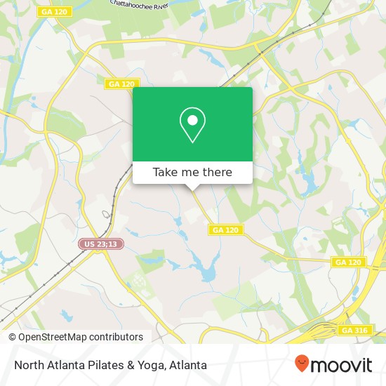 North Atlanta Pilates & Yoga map