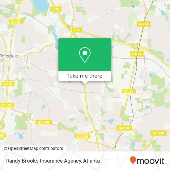 Mapa de Randy Brooks Insurance Agency