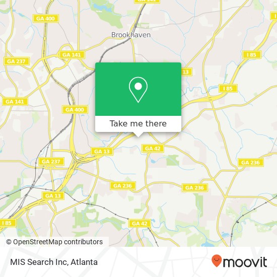 MIS Search Inc map