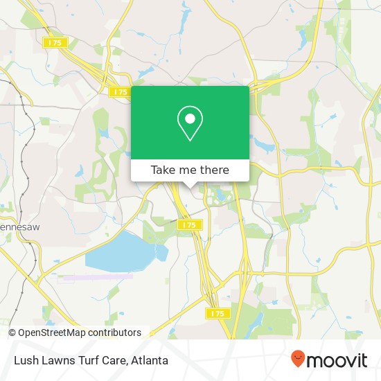 Lush Lawns Turf Care map