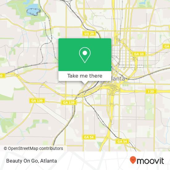 Beauty On Go map