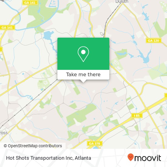 Hot Shots Transportation Inc map