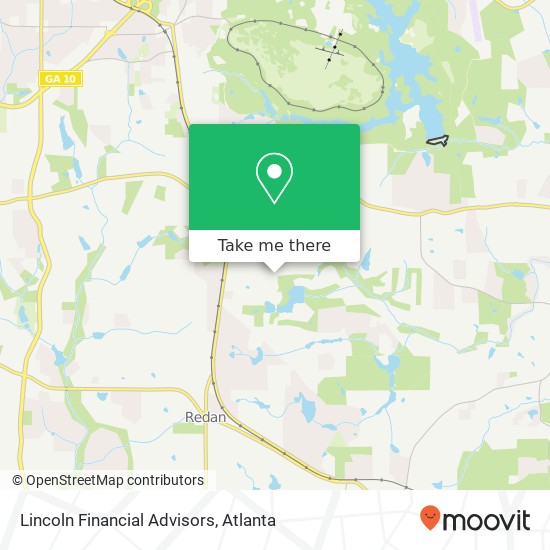 Mapa de Lincoln Financial Advisors