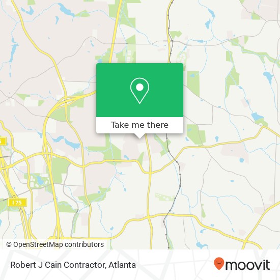 Robert J Cain Contractor map