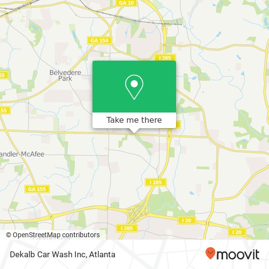 Mapa de Dekalb Car Wash Inc