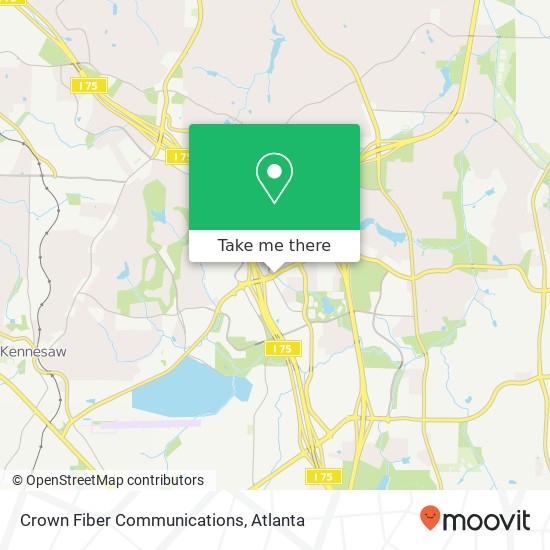 Mapa de Crown Fiber Communications