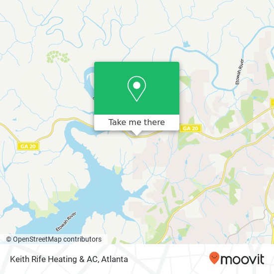 Mapa de Keith Rife Heating & AC