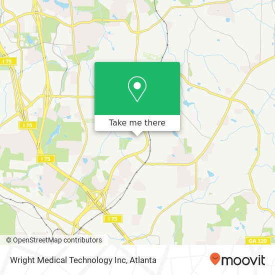 Wright Medical Technology Inc map