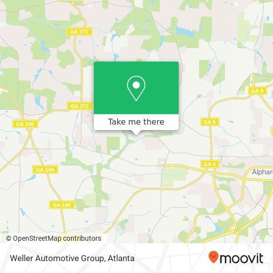 Weller Automotive Group map